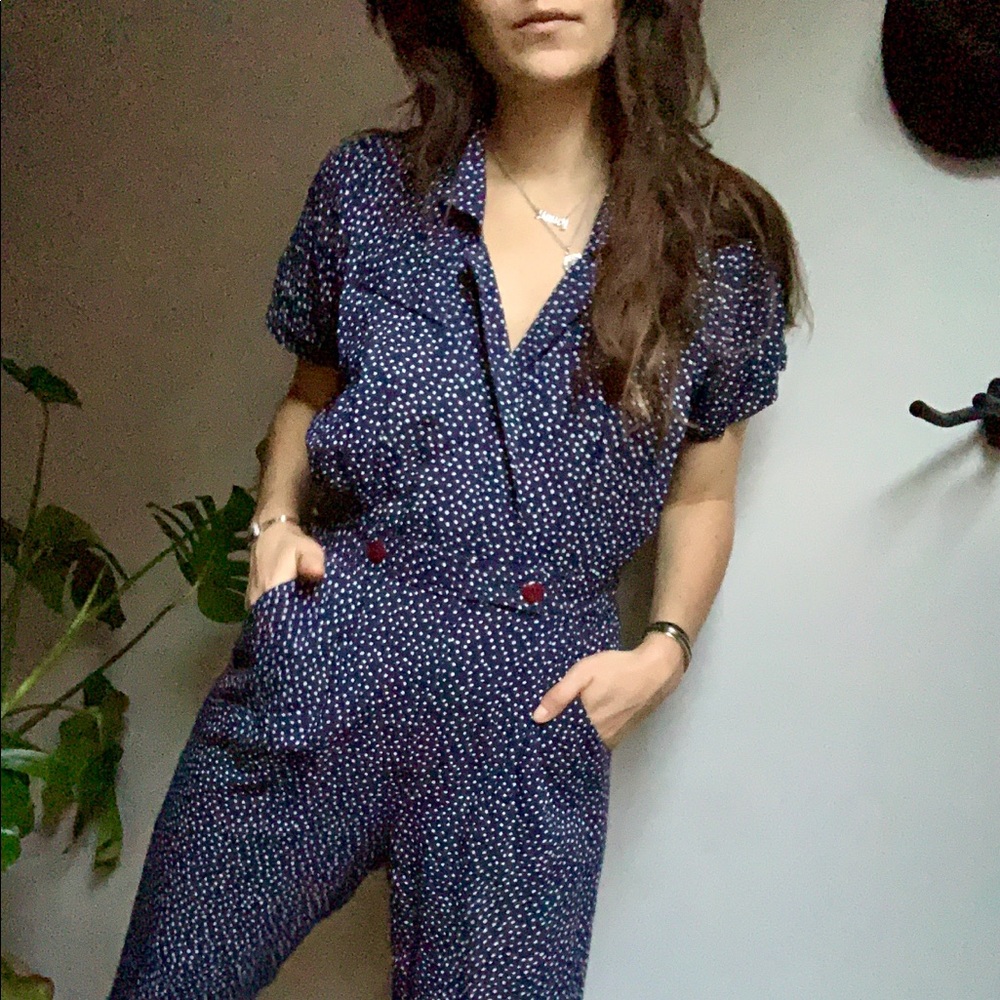 Vintage Polka Dot Jumpsuit